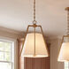 Mansfield 3 Light 18 inch Warm Brass Pendant Ceiling Light, Essentials