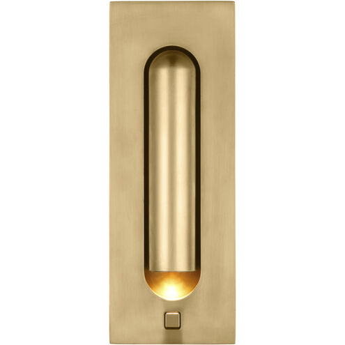 Sean Lavin Ponte Task Sconce Wall Light in 120V, Hand Rubbed Antique Brass