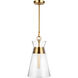 C&M by Chapman & Myers Atlantic 1 Light 10.63 inch Burnished Brass Pendant Ceiling Light