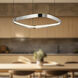 Yukon LED 19.75 inch Polished Nickel Pendant Ceiling Light