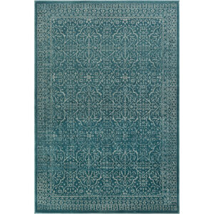 Steinberger 39 X 24 inch Blue and Gray Area Rug, Polypropylene and Jute