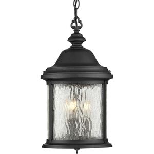 Ashmore 3 Light 10 inch Textured Black Outdoor Hanging Lantern 