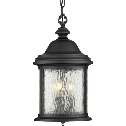 Ashmore 3 Light 10 inch Textured Black Outdoor Hanging Lantern 