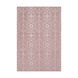 Tidal 156 X 108 inch Blush/Rose Rugs, Viscose and Wool