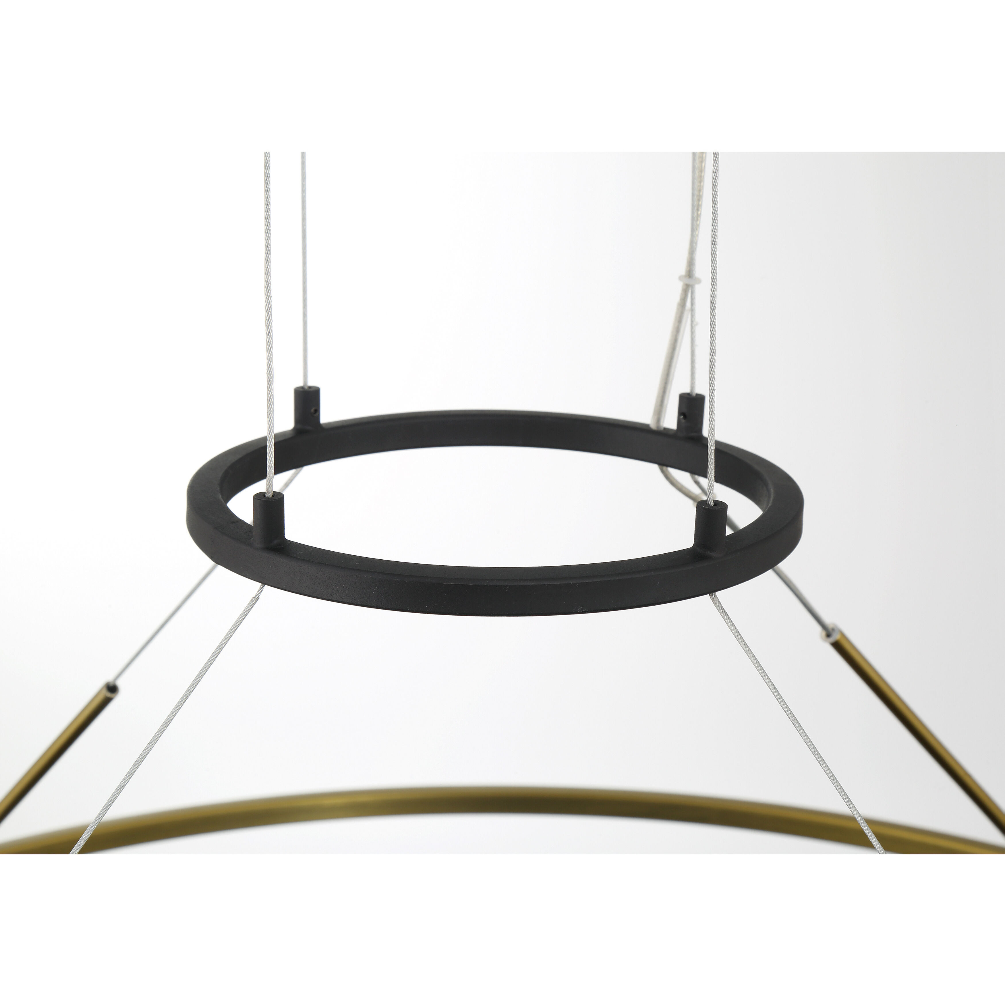 Levitation LED 25 inch Soft Brass And Sand Coal Pendant Ceiling Light