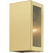 Winfield 1 Light 9 inch Satin Gold Outdoor Small Sconce, Small