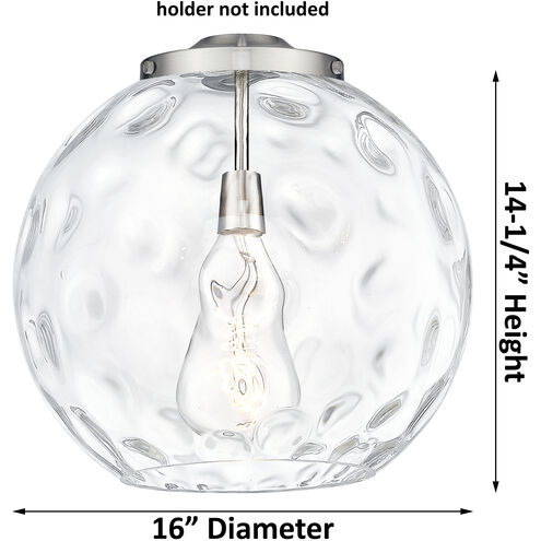Ballston Athens Water Glass 3 Light 15.75 inch Satin Gold Statement Pendant Ceiling Light in Incandescent