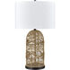 Peckham 30 inch 150.00 watt Natural with Dark Bronze Table Lamp Portable Light