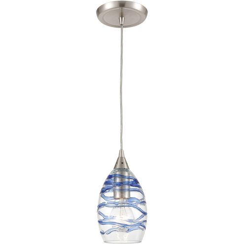 Vines 1 Light 5 inch Satin Nickel Mini Pendant Ceiling Light