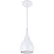 Nora 1 Light 6 inch White Pendant Ceiling Light