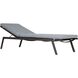 Bea 77 inch Textured Charcoal Gray Outdoor Pool Chaise Cushion