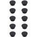 Trovon Matte Black Hardware Cabinet Knob, Set of 10
