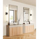 Idris LED 40.5 inch Matte Black Bathroom Vanity Wall Light