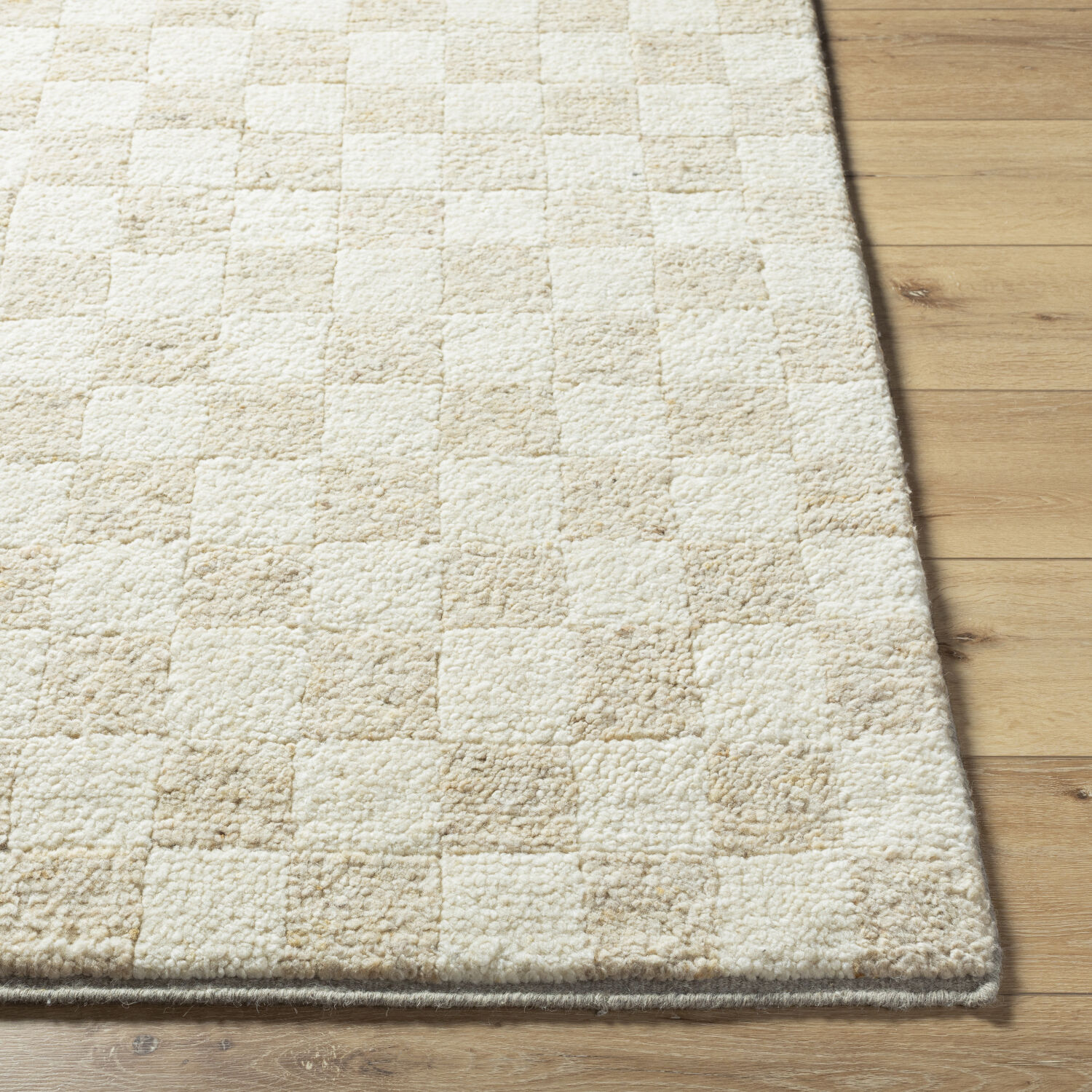Davey 120 X 96 inch Cream / Light Beige Handmade Rug in 8 x 10