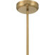 Cordel LED 8 inch Legacy Brass Mini Pendant Ceiling Light