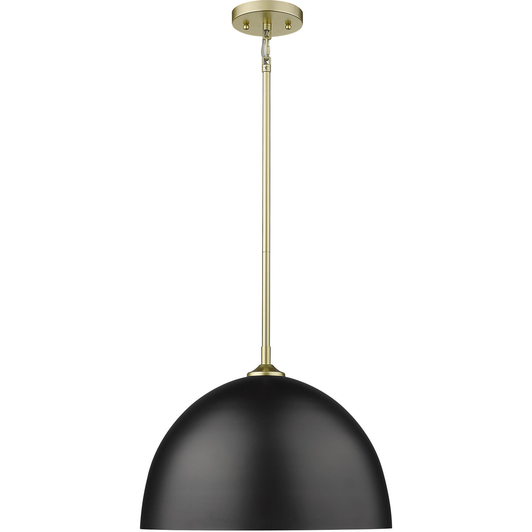 Yep Zoey Pendant Ceiling Light in Olympic Gold, Matte Black, Large