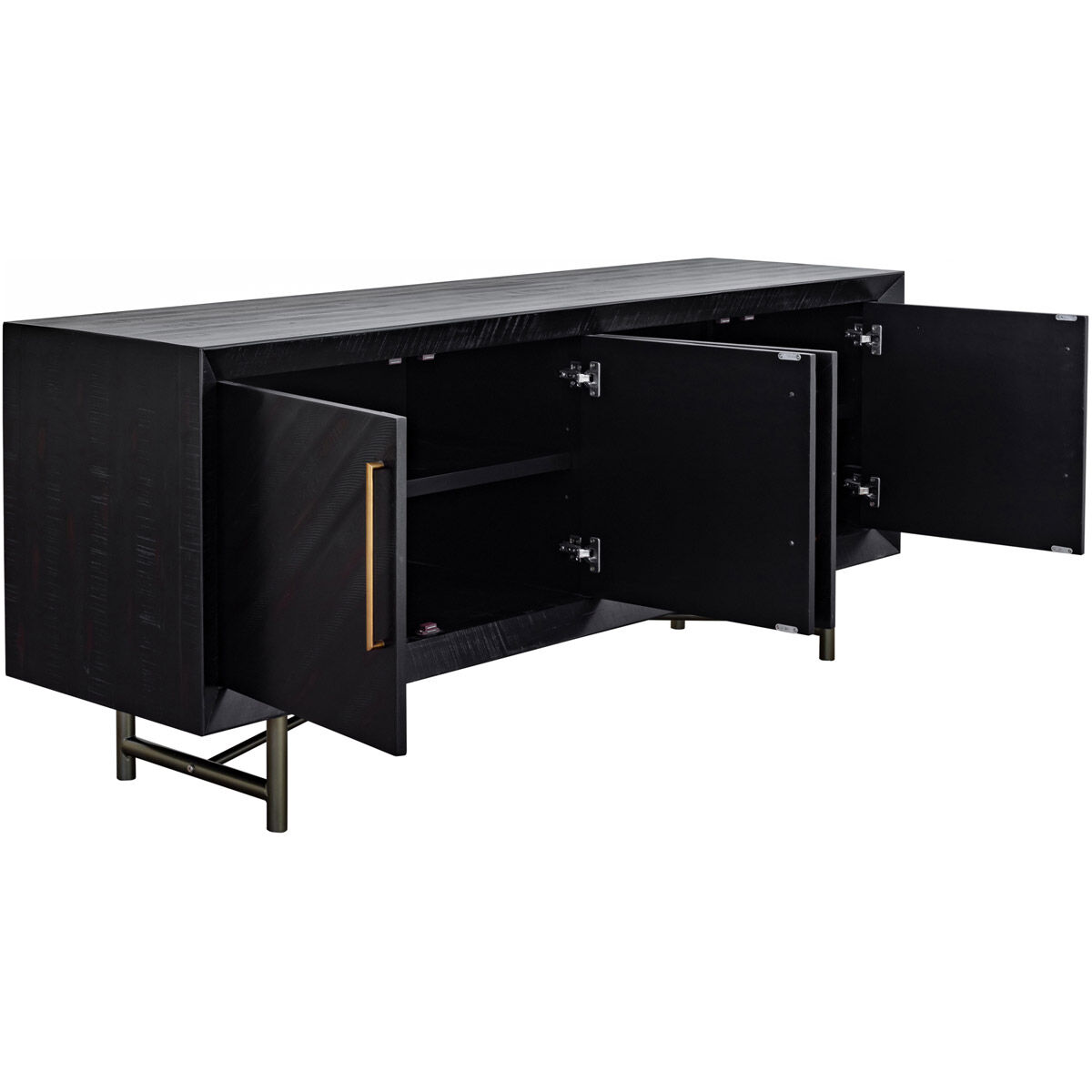 Sicily 80 X 20 inch Black Sideboard