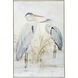 Egret Light Blue and Cream Wall Art