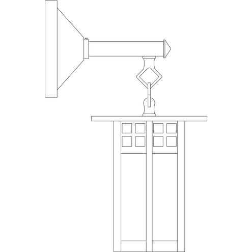 Glasgow 1 Light 13.62 inch Verdigris Patina Outdoor Wall Mount in White Opalescent