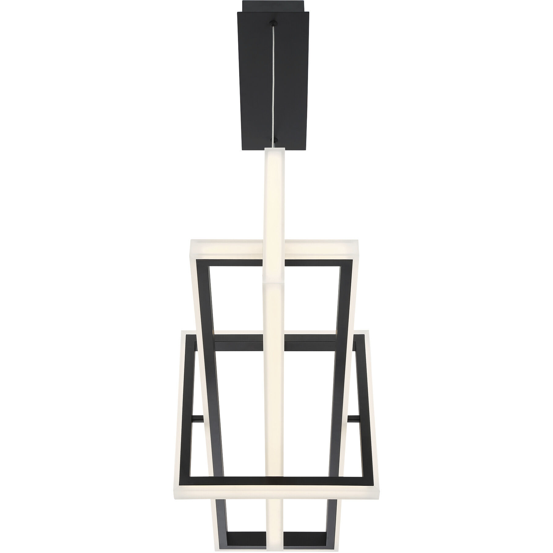 Bordo LED 15.75 inch Black Chandelier Ceiling Light