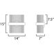 Chimes WiZ Wall Sconce Wall Light in Black and Satin Nickel