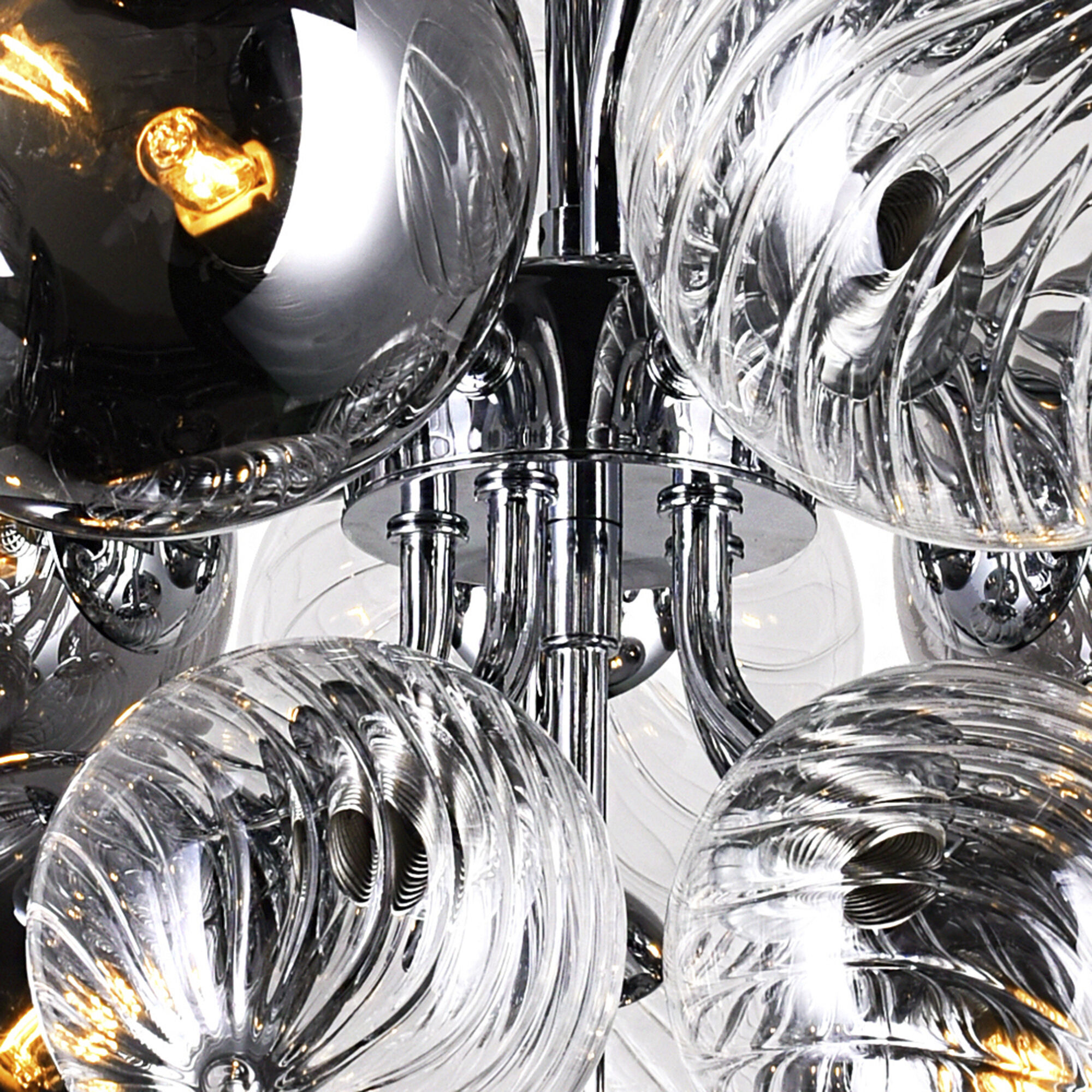 Pallocino LED 36 inch Chrome Down Chandelier Ceiling Light