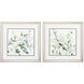 Florals Collection Green Framed Art