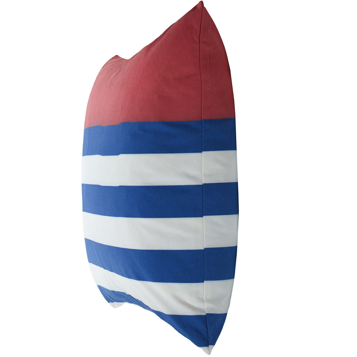 Dann Foley 24 inch Red and White and Navy Blue Decorative Pillow