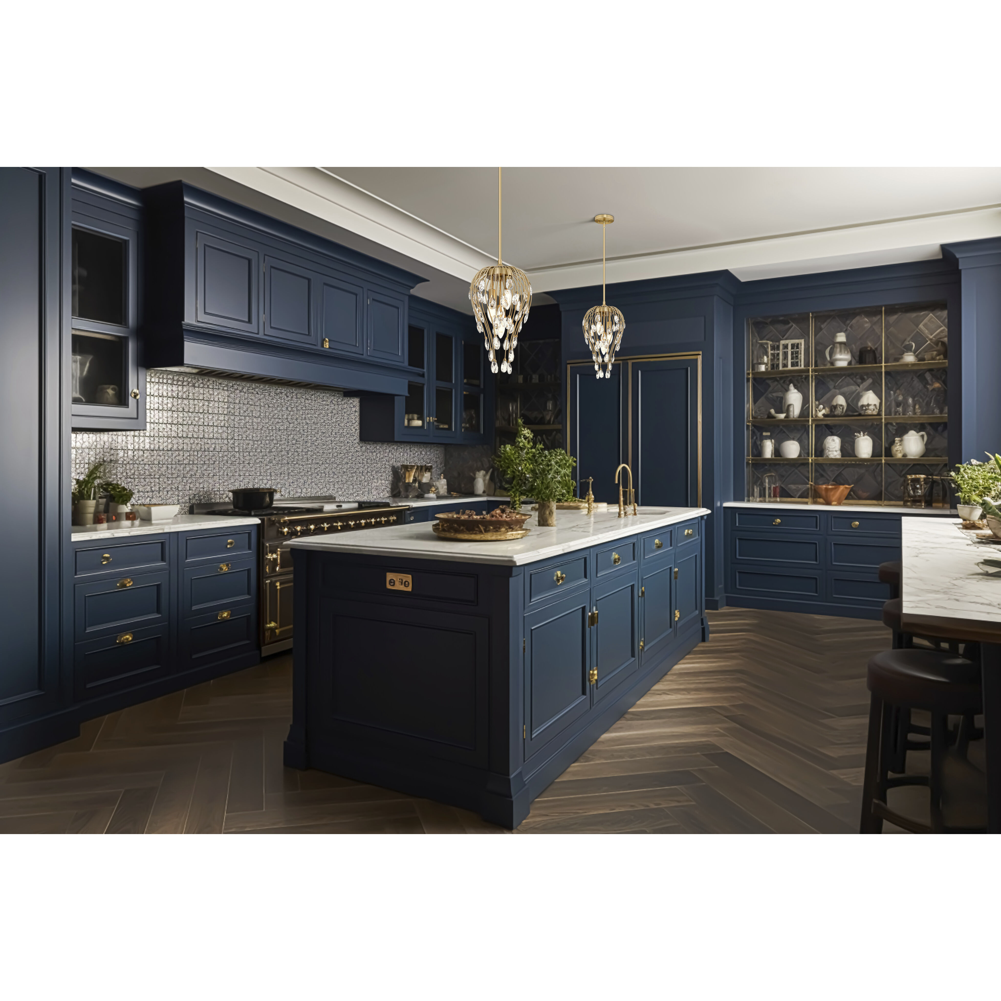 Gabriella Pendant Ceiling Light in Modern Gold