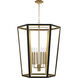 AH by Alexa Hampton Curt 6 Light 26.63 inch Midnight Black Lantern Chandelier Ceiling Light