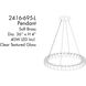 Sevryn LED 36 inch Soft Brass Ring Pendant Ceiling Light