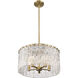 Glacier 5 Light 19 inch Modern Gold Pendant Ceiling Light