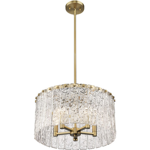 Glacier 5 Light 19 inch Modern Gold Pendant Ceiling Light