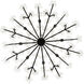 Wildflower 8 Light 32 inch Matte Black Chandelier Ceiling Light, Smithsonian Collaboration