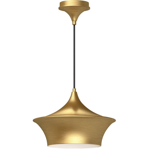 Alora Mood Emiko 1 Light 13 inch Brushed Gold Pendant Ceiling Light