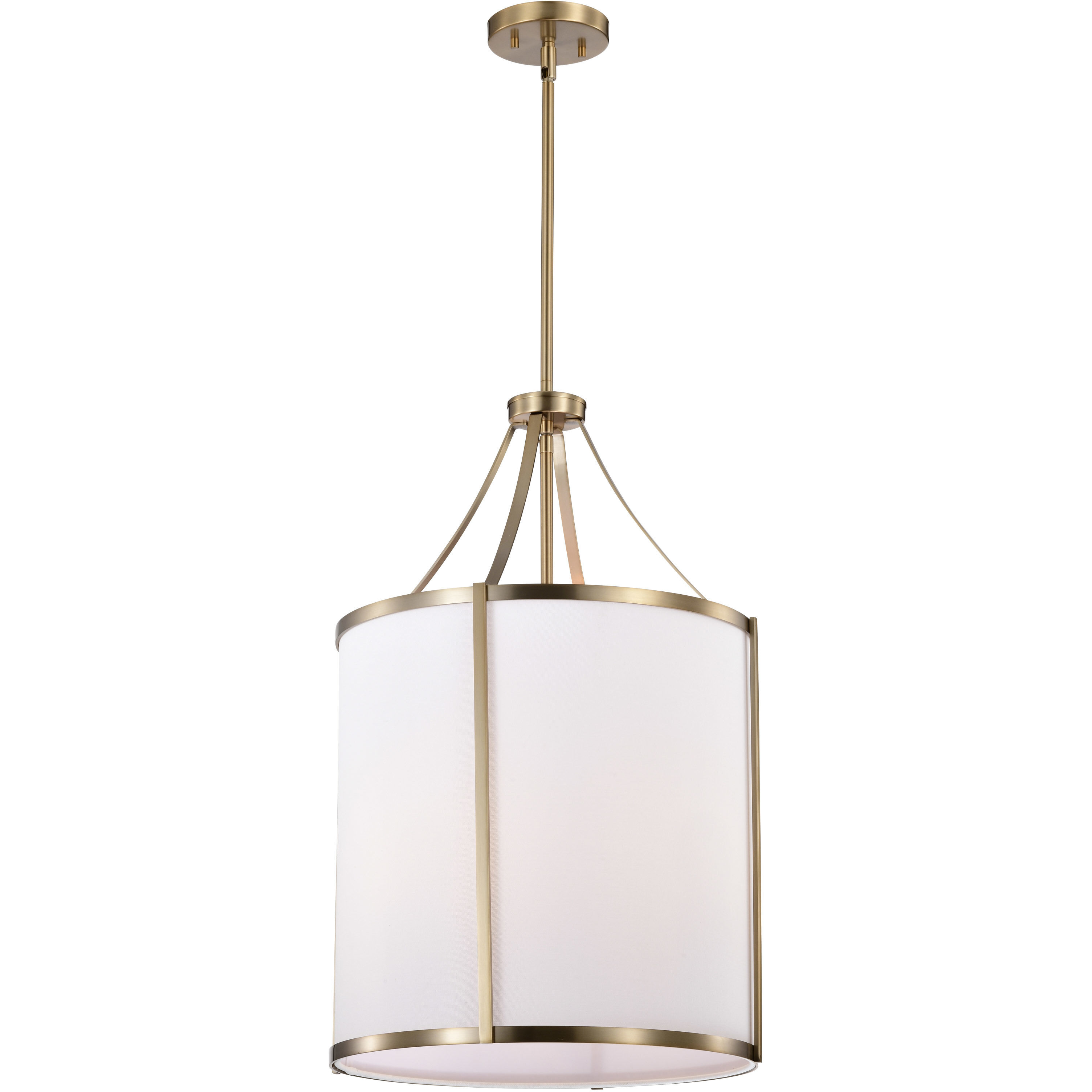 Easton 3 Light 16 inch Burnished Brass Pendant Ceiling Light