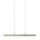 Stiletto LED 24.25 inch Bright Satin Aluminum Pendant Ceiling Light in Standard Suspension