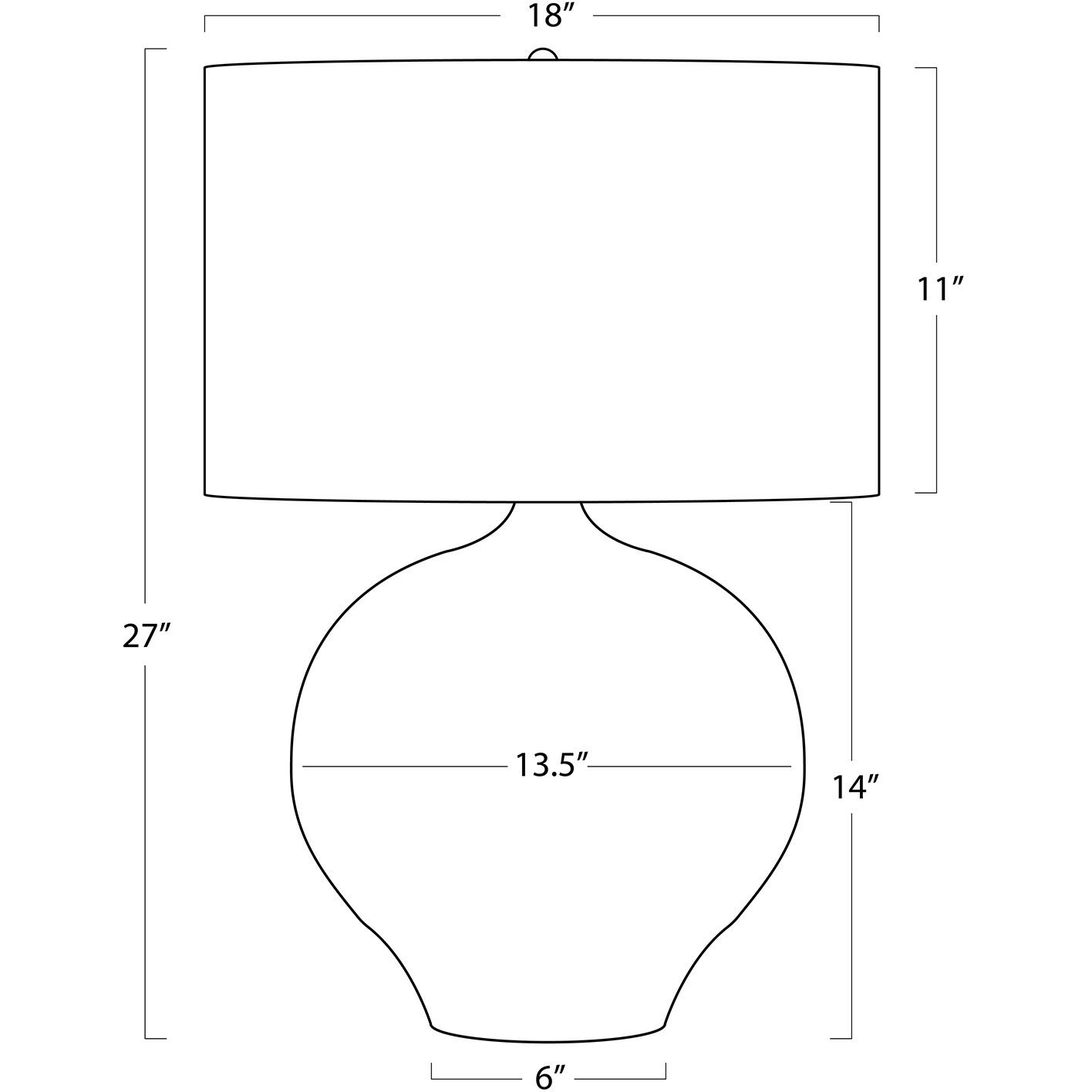Arlo 27 inch 150.00 watt White Table Lamp Portable Light
