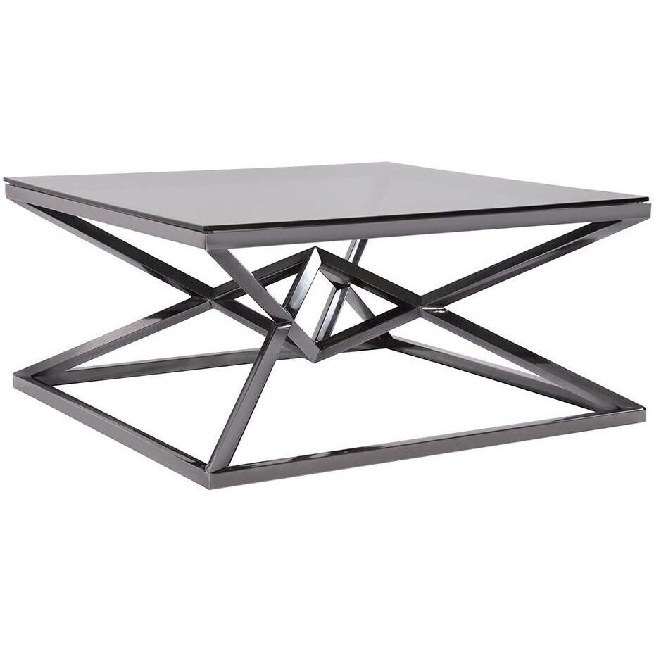 Pinnacle 39.5 X 18.5 inch Nickel Coffee Table
