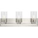Goodwin 3 Light 21 inch Brushed Nickel Vanity Light Wall Light