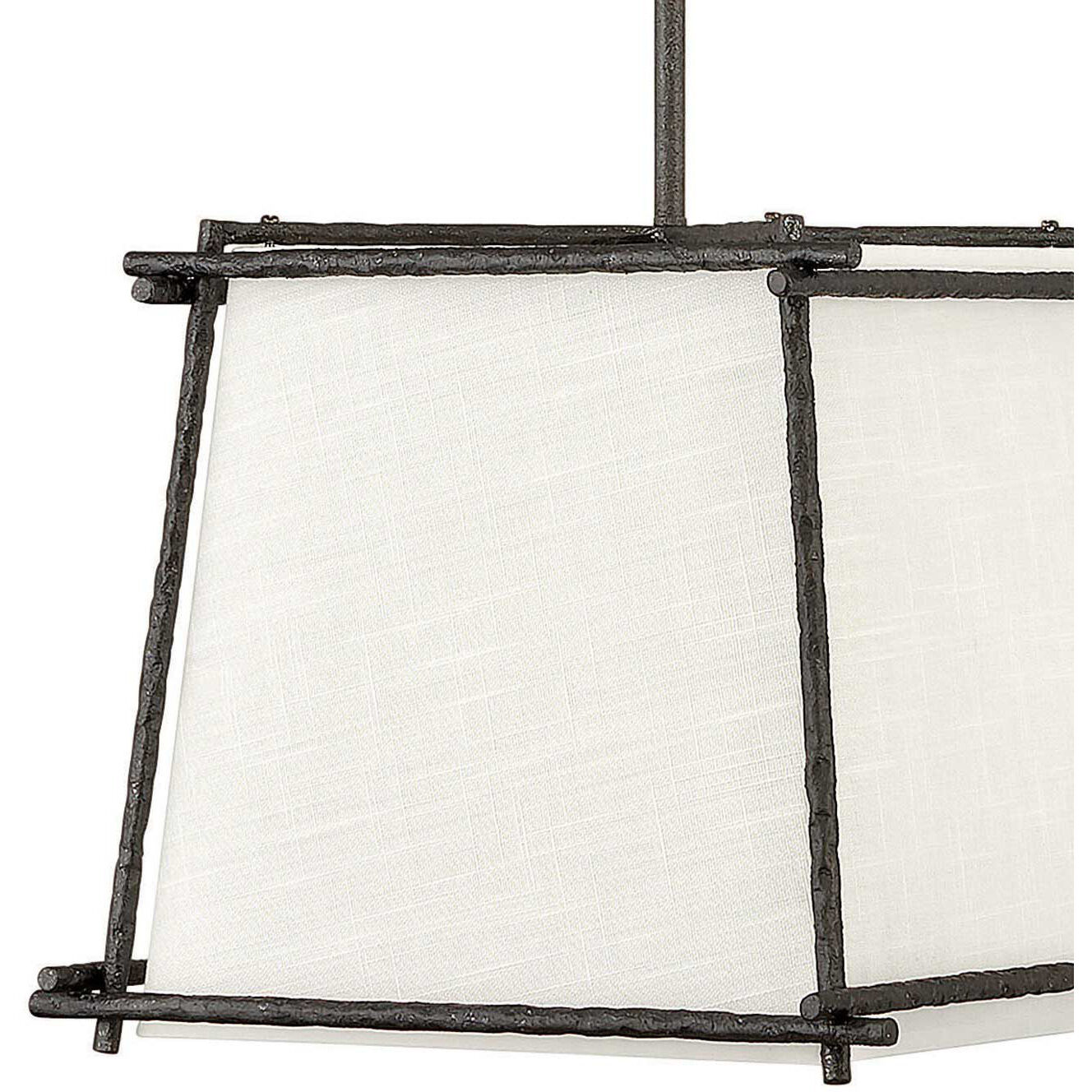 Tress 1 Light 13.75 inch Forged Iron Indoor Pendant Ceiling Light