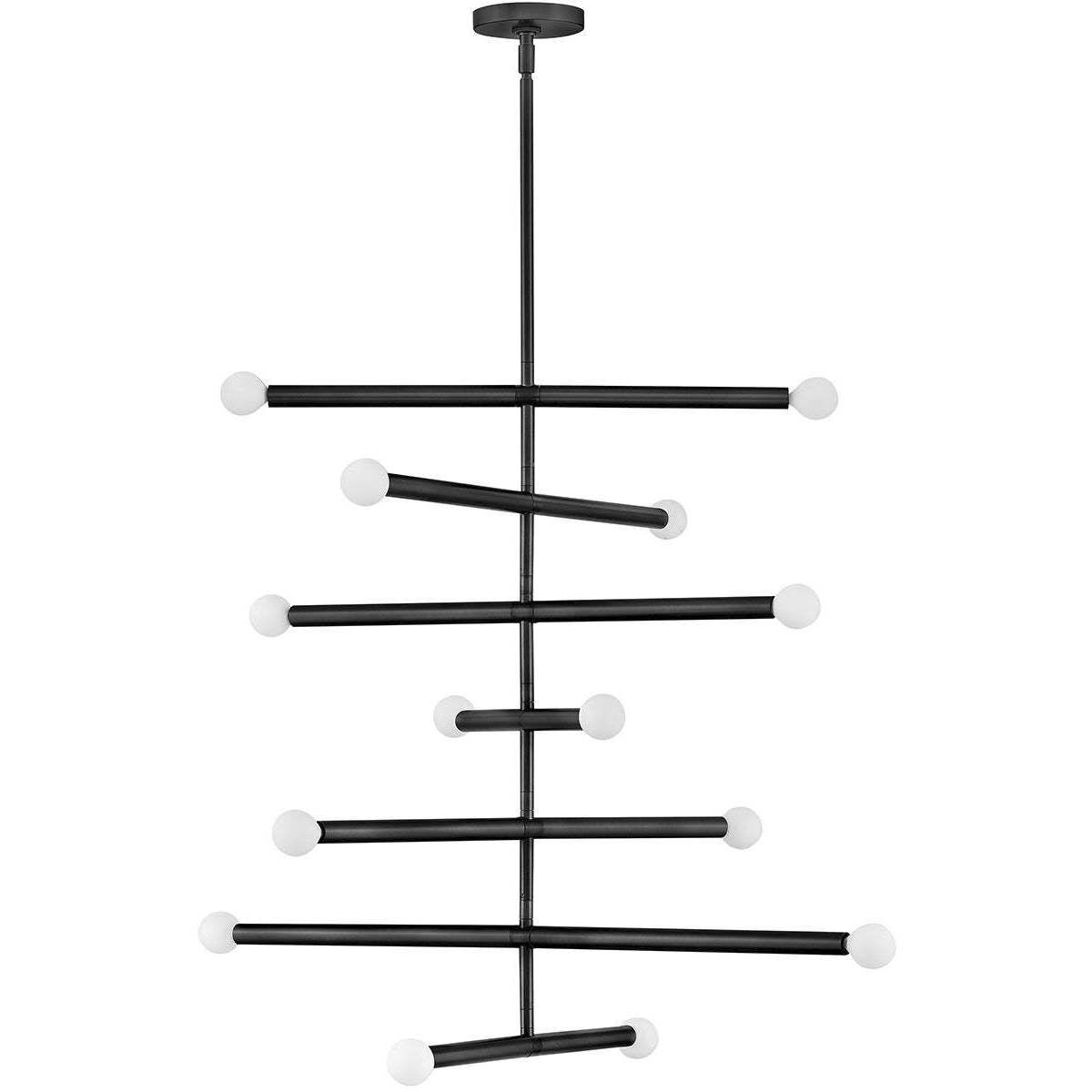 Millie 14 Light 31.5 inch Black Chandelier Ceiling Light