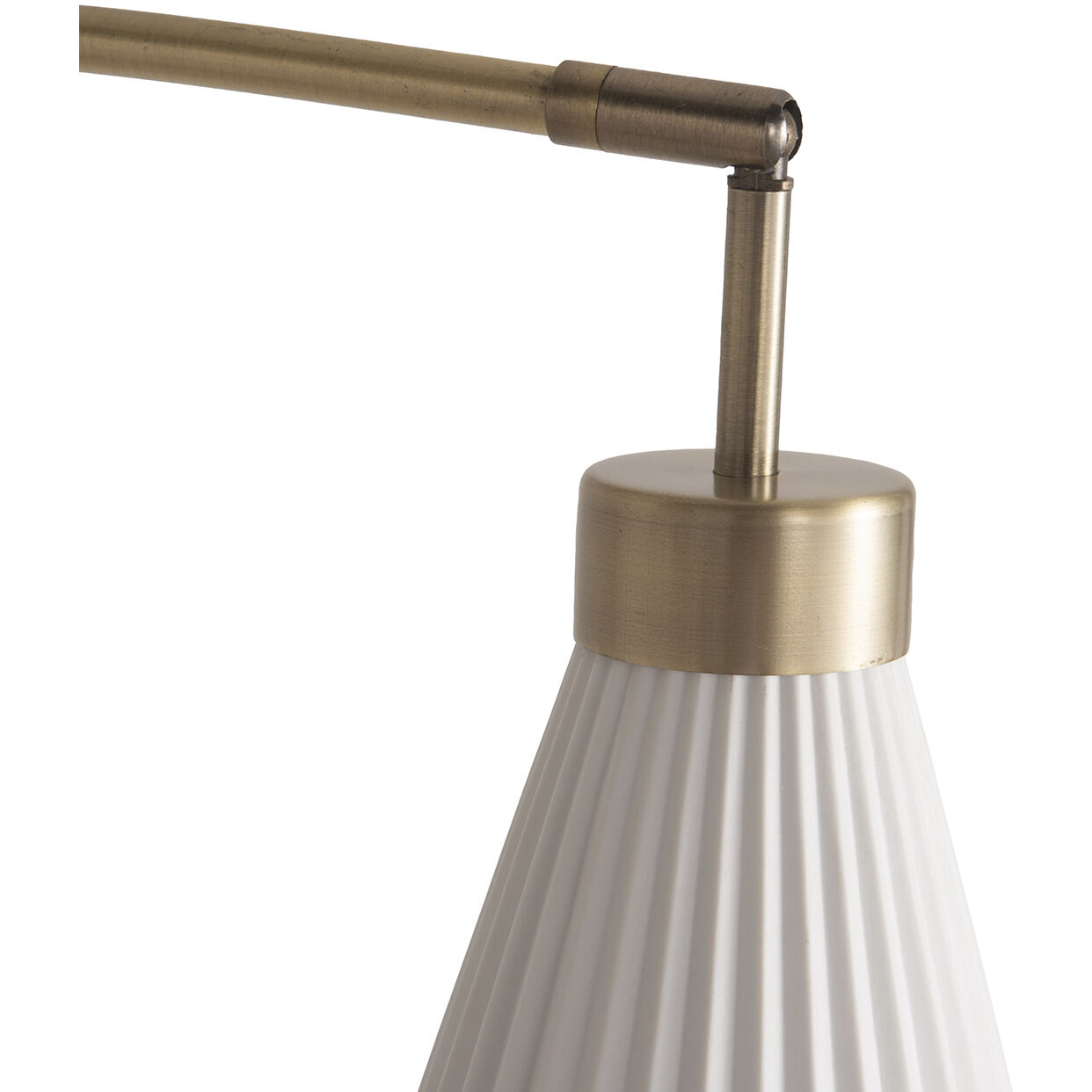 Concord 85 inch 60.00 watt Walnut and Weathered Brass with Black Arc Floor Lamp Portable Light
