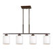 Signature 4 Light 35 inch Antique Bronze Island Pendant Ceiling Light