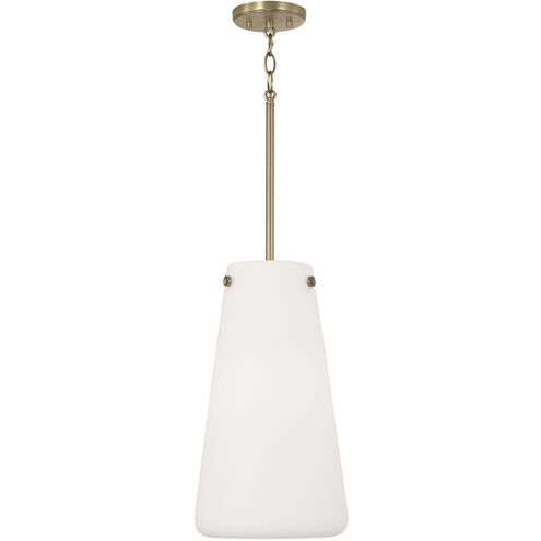 Averitt 1 Light 10 inch Aged Brass Pendant Ceiling Light