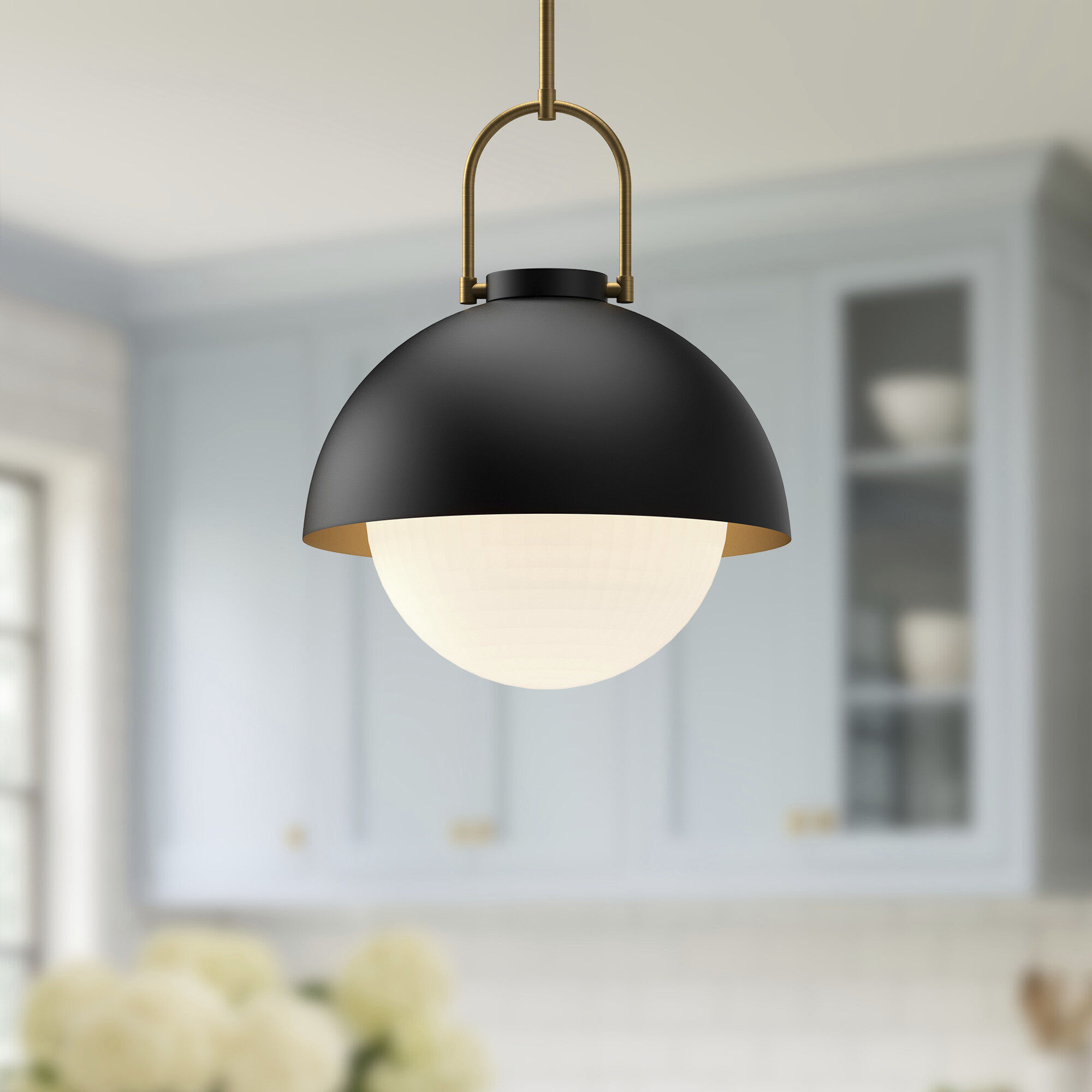 Alora Mood Harper Pendant Ceiling Light in Matte Black