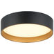 Novalee LED 15 inch Matte Black Flush Mount Ceiling Light