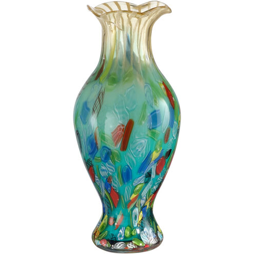 Evelyn 19 X 8 inch Hand Blown Art Glass Vase