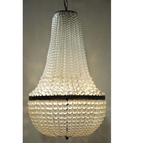 Mist 4 Light 21.5 inch Matte Black Chandelier Ceiling Light