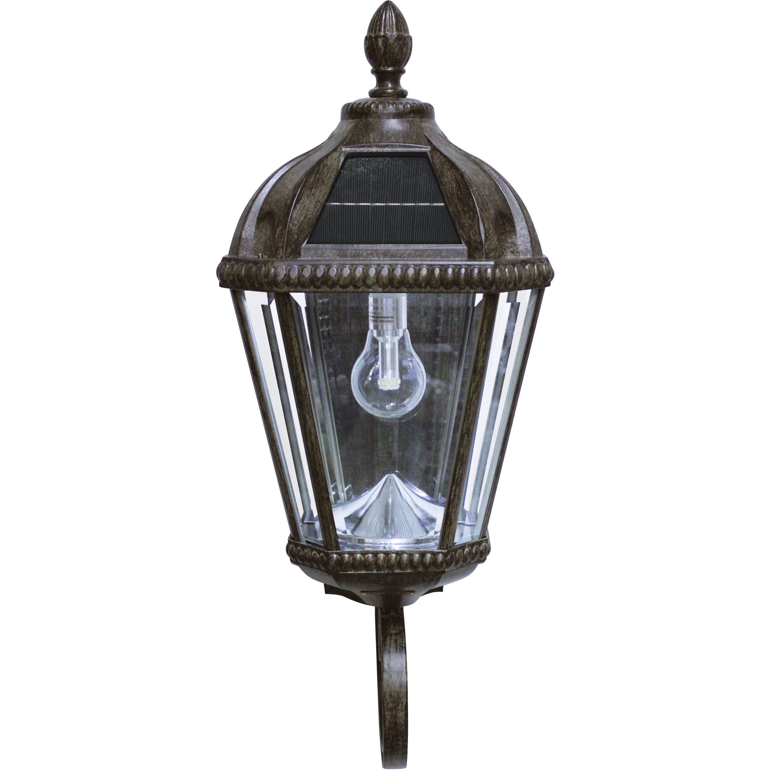 Royal LED 21 inch Weathered Bronze Outdoor Wall Sconce, Solar